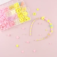 1 set mixed acrylic crystal beads art craft jewelry making kits for kids diy charms bracelets necklaces earring hair rings kits