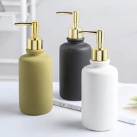 450ml soap dispenser bathroom shower gel hand sanitizer shampoo bottle nordic ceramic replace empty storage sub bottle