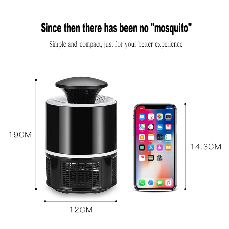 Москитная лампа-убийца USB светодиоды, электрические приборы Фотокатализ немой домашний светодиодный Жук Zapper насекомые ловушка радиационный черный