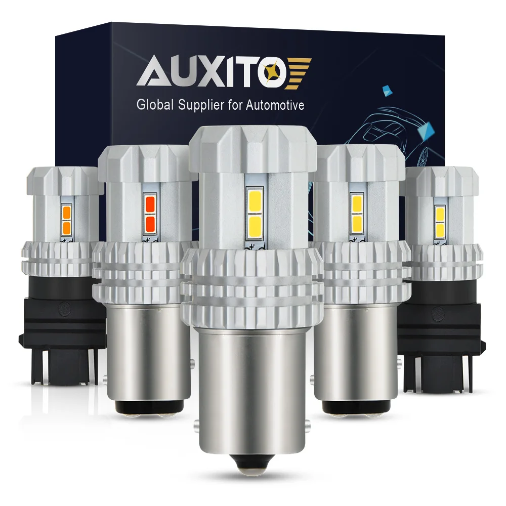 

AUXITO 2x 1157 BAY15D BA15S 1156 P21W LED Bulb Bulb Car Reverse Lights 7443 W21/5W 7440 WY21W 3157 LED Turn Signal Brake Lights