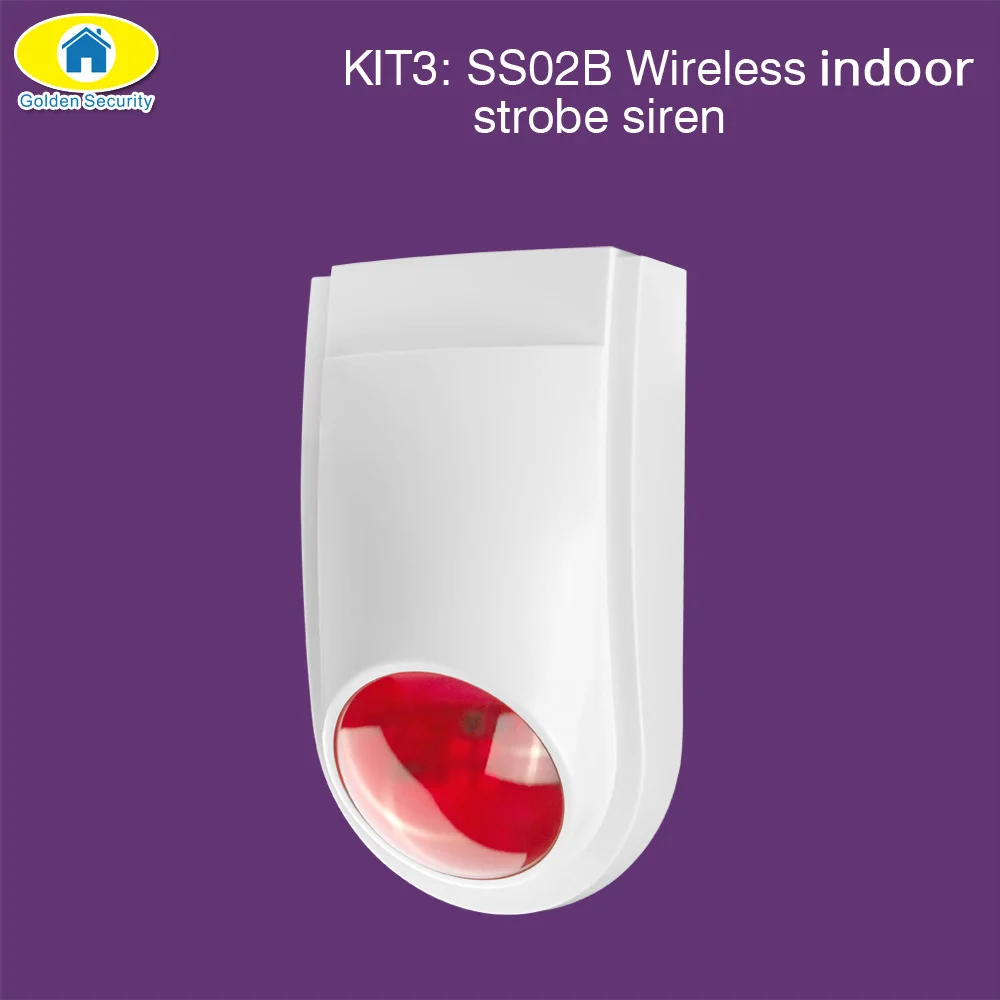 KIT3 Золотой безопасности DIY wifi 3g GSM GPRS беспроводное приложение дистанционное управление домашняя система охранной сигнализации 1080P HD камера EN RU ES PL DE Voice - Цвет: KIT3