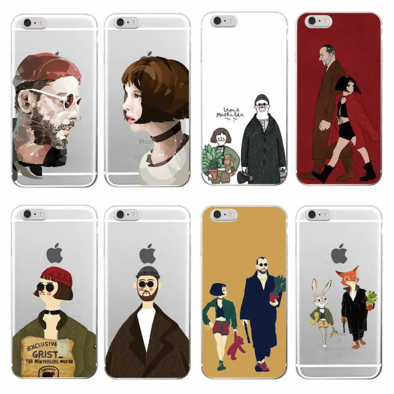 Leon Матильда Натали Портман постер фильма Мягкий ТПУ чехол для телефона Coque Funda iPhone