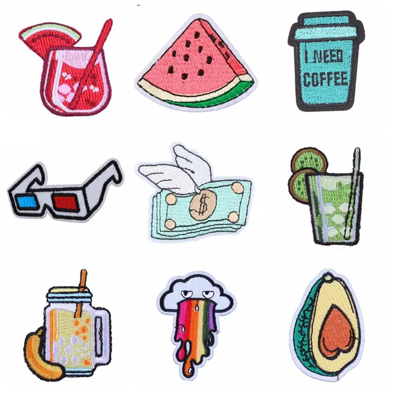 Симпатичные нашивки для одежды с рисунком динозавра термоклейкие на одежду