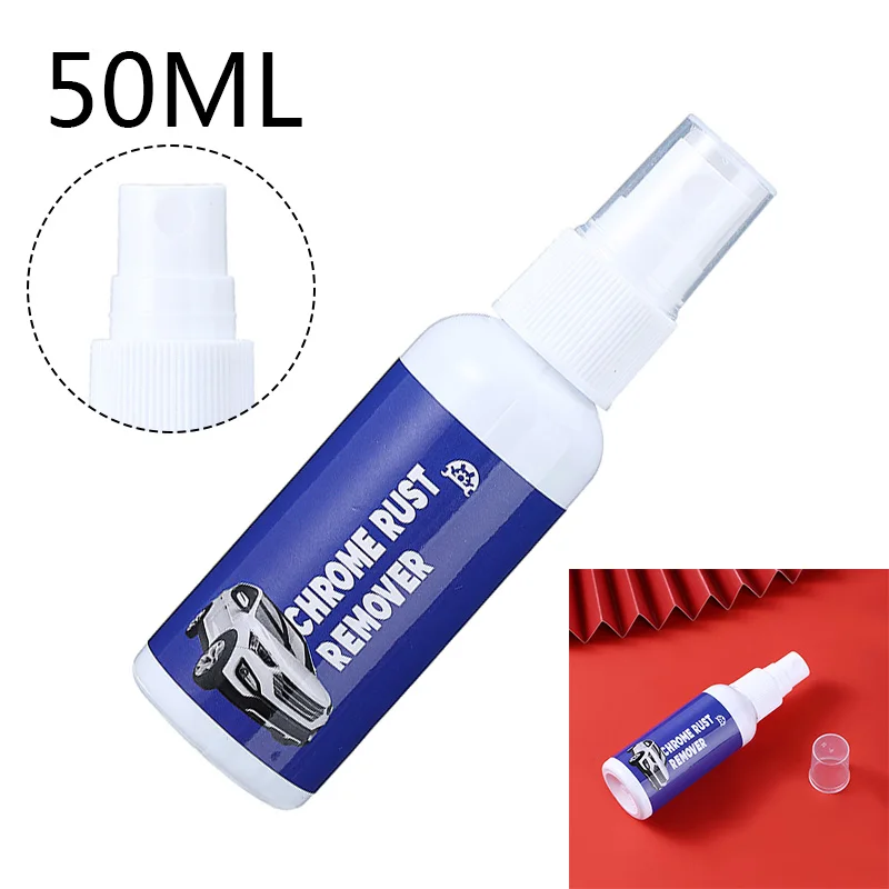 

50ml Multifunctional Instant Remover Spray Vehicle Chrome Rust Remover for Car Nozzle Window Tire Wash Anti Corrosive Spray
