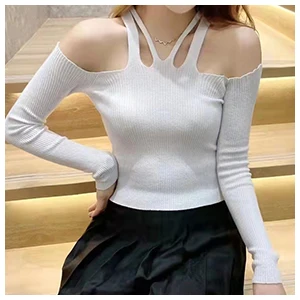 Ladies Sweaters Autumn Winter New Plaid Long Sleeve Top Loose POLO Collar Sweater Women Knitted Pullover Pull Femme luxe Fashion ugly christmas sweater