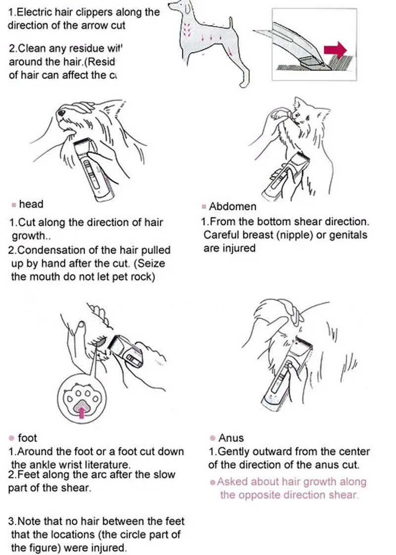 

Professional CP-9200 Pet Trimmer Rechargeable Dog Hair Clipper Electric Dog Grooming Haircut For Dogs Cat Shaver Machine CP9200