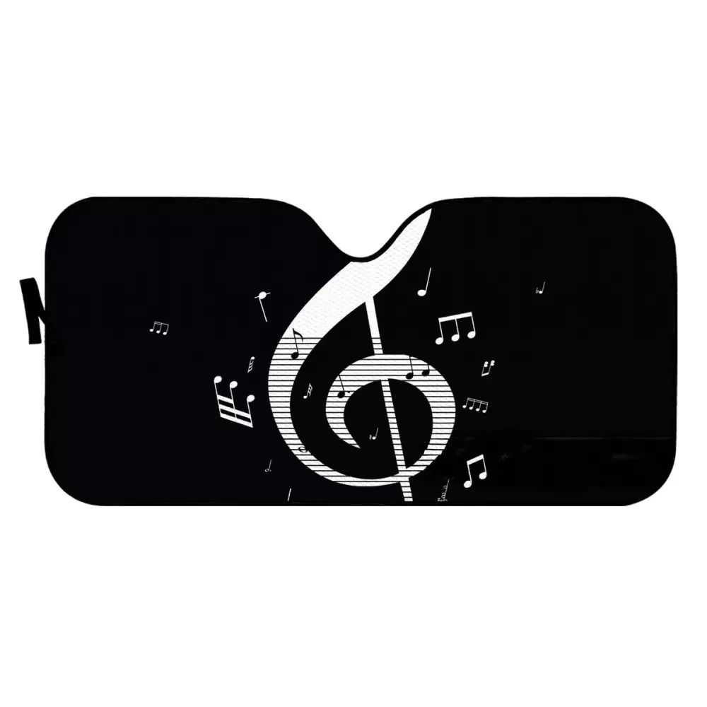 

PinUp Angel Musical Note Pattern Car Sun Shade Windshield UV Protect Foldable Sunshades for Vehicle Windows Auto Sun Shade Hot