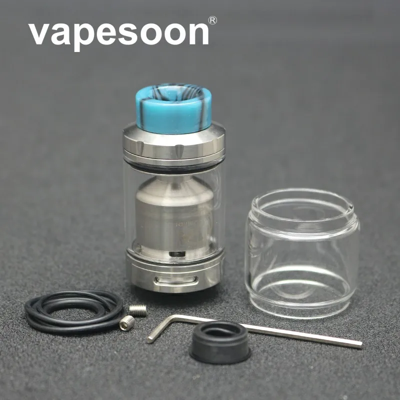 

Hight Quality - Rebirth RTA Atomizer Tank 25mm Vaporizer 2ml 5ml Capacity dual-post build deck Fit Vape Mod Electronic Cigarette