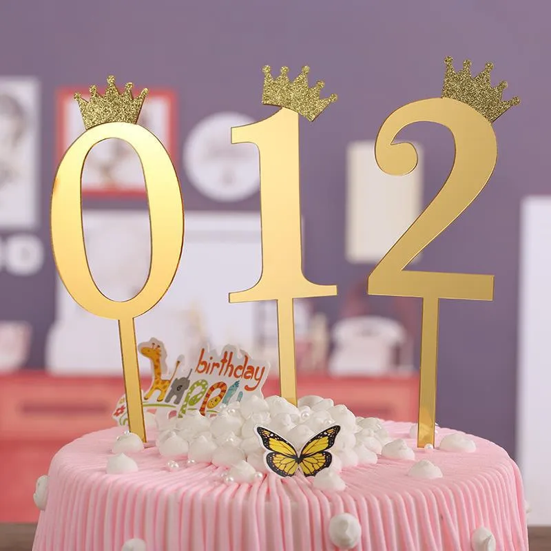 

Wonderful Hand Writing Happy Birthday Number "0-9 "Cake Topper Cupcake Topper Baby Shower Gift For Birthday Party Dessert Decor