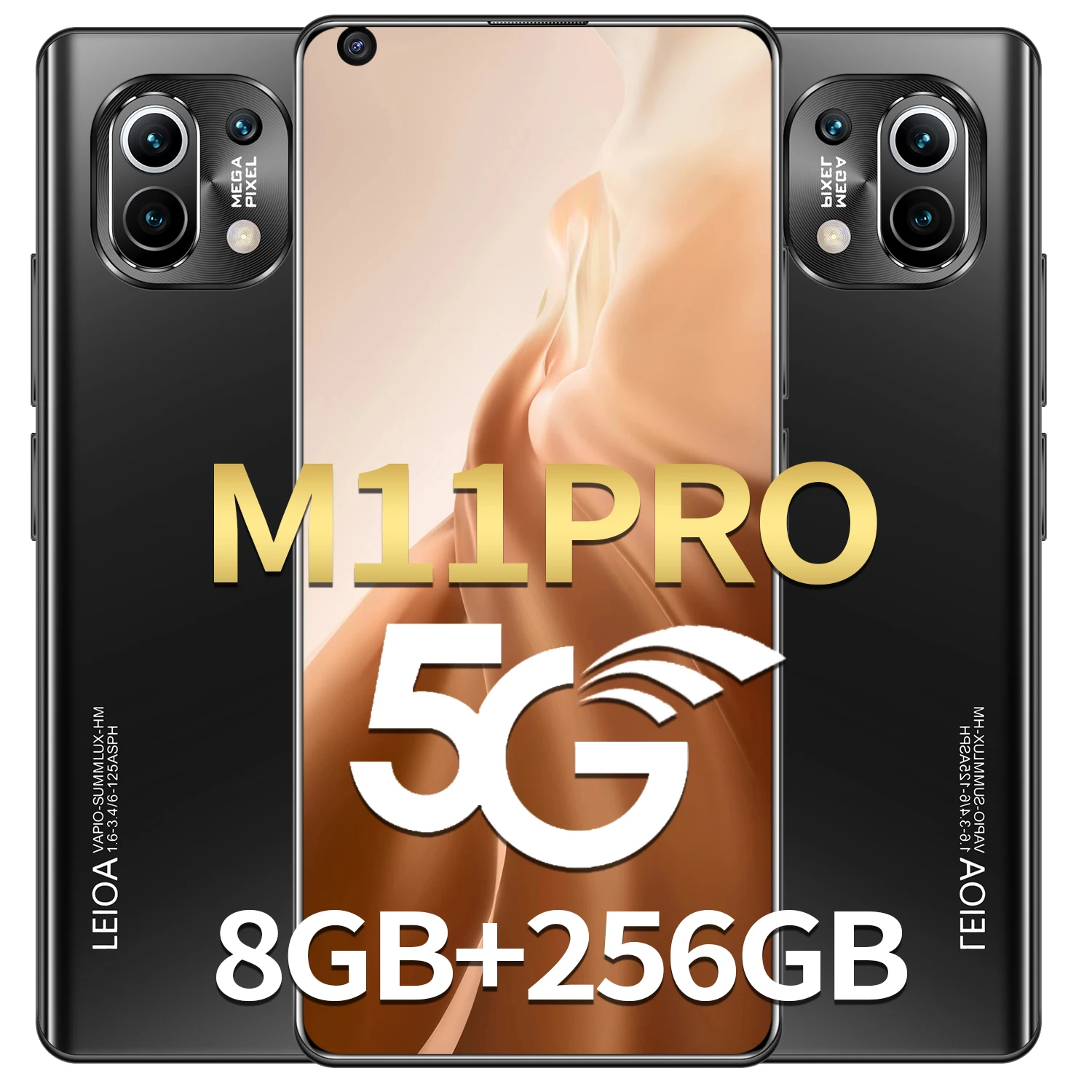 

New 7.3 Inch U Screen FHD+ M11 Pro Smartphone 8GB+256GB Face Unlock 4G 5G Dual SIM Cards Support T Card Rear 16MP