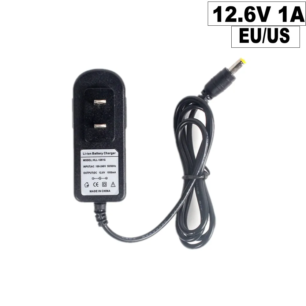 capacity 12 6v charger 14 6v 2a5a 10a battery charger adapter dc 5 5 2 1 mm 18650 lithium power adapter euus plug 110v220v free global shipping