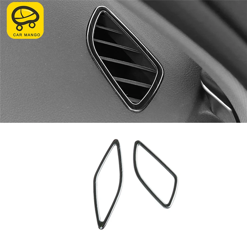 

CARMANGO для Audi A6 C7 2011-2019 автомобильный Стайлинг A/C крышка вентиляционной решетки отделка рамка стикер хромированные аксессуары для интерьера