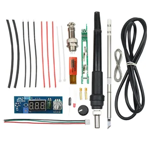 Electric Unit Digital Soldering Iron Station Temperature Controller Kits for HAKKO T12 Handle DIY Kits W/ LED Vibration Switch