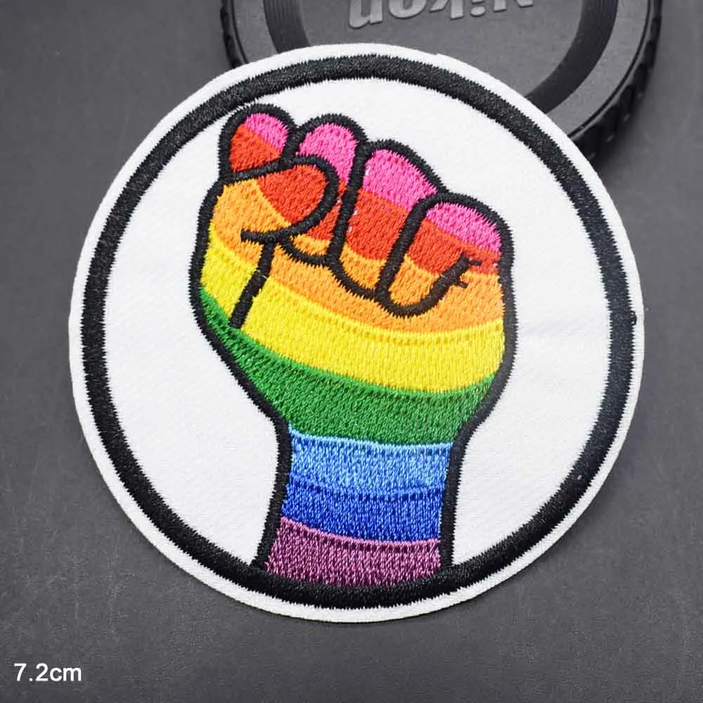 Красочная вышитая тканевая нашивка с утюгом для девочек и мальчиков наклейки на