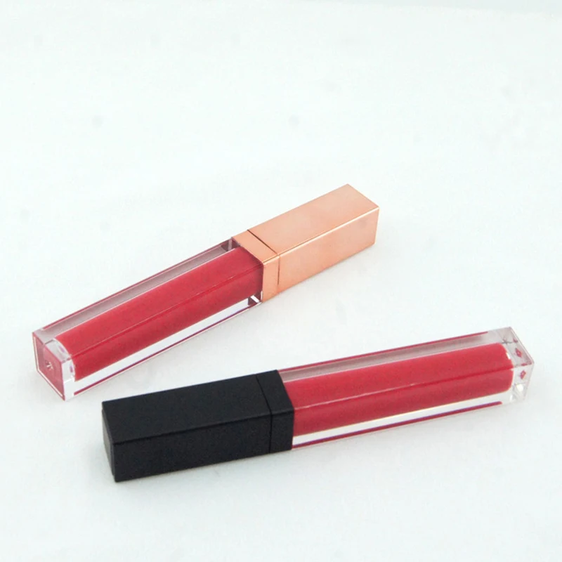 2 шт. высокого класса из розового золота бутылка для блеска губ Пластик пустой