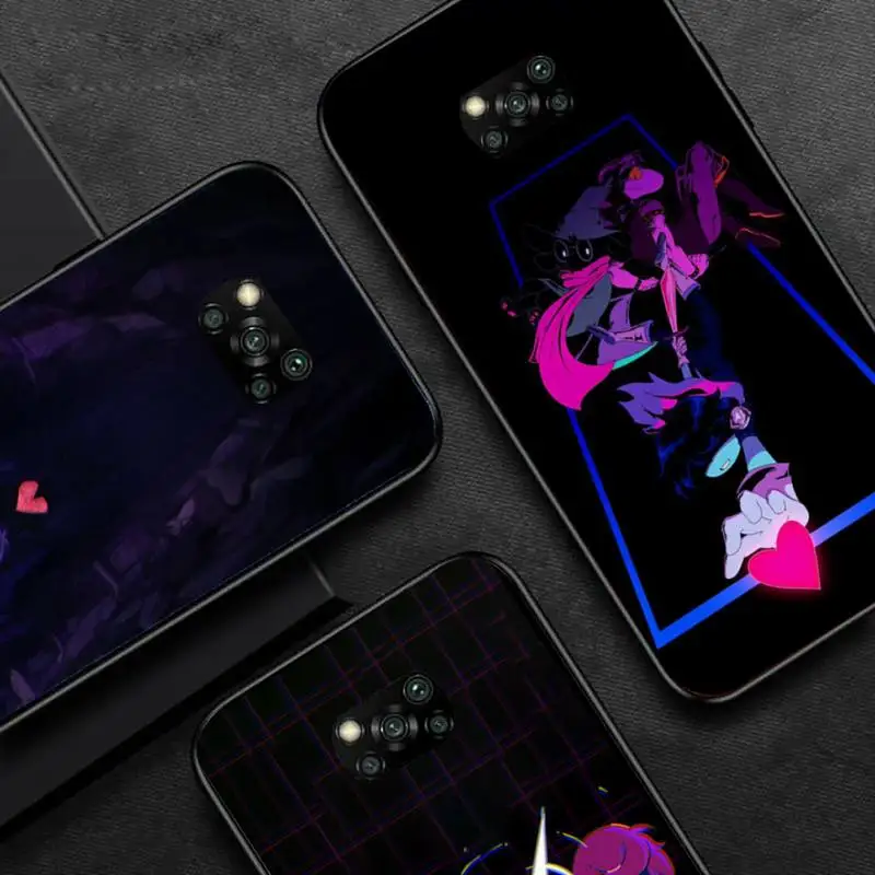 

Deltarune Pixel Game Phone Case Black Color For Xiaomi 11 10 lite 10t Pro Redmi Note 7 8 9 10 9t 9a Cover Funda