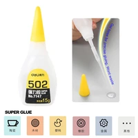 Deli Office School 15G Flexible Instant Rubber Adhesive 502 Liquid Cyanoacrylate Super Glue for Phone Screen Crystals