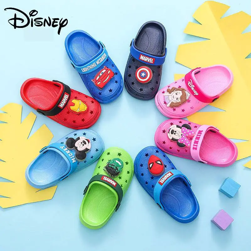 Дисней Marvel Человек паук летняя освещение детская обувь Железный человек анти