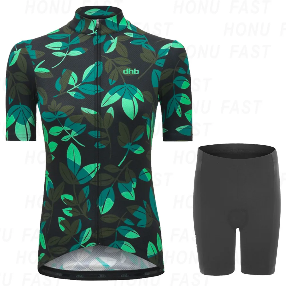 

Cycling Clothing DHB 2021 Summer Short Sleeve Women Cycling Jersey Set Mountain Bike Jerseys Set mallot Ciclismo mujer verano