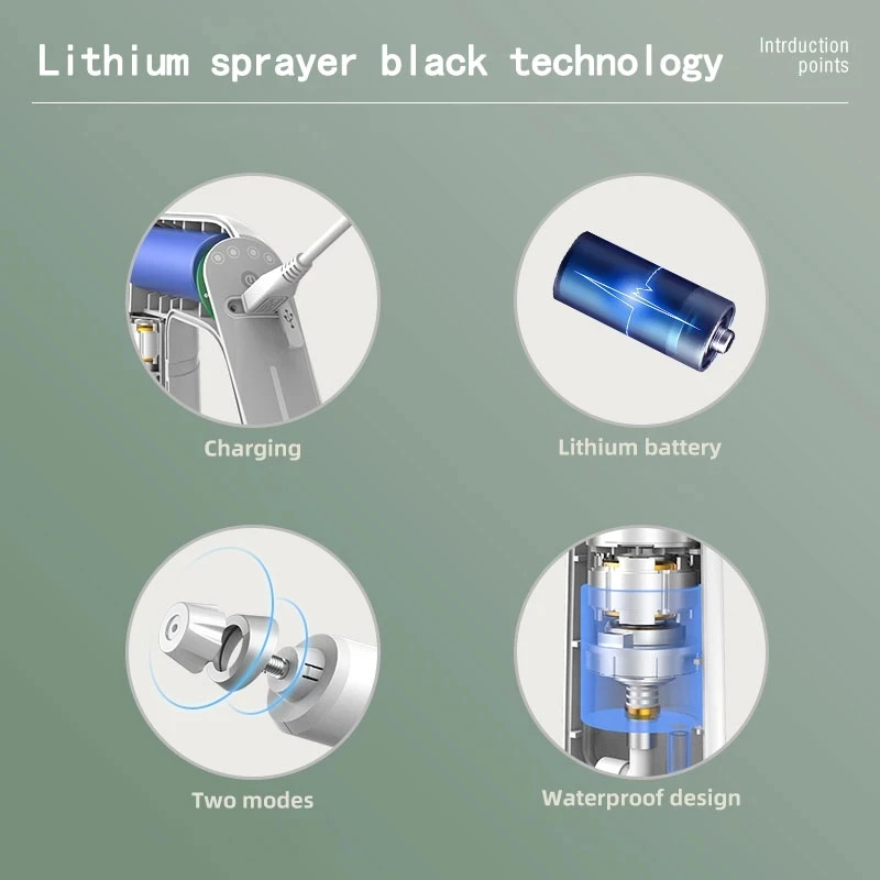 2.5L Electric Plant Spray Bottle Automatic Watering Fogger USB Sanitizing Sprayer Hand Machine | Дом и сад