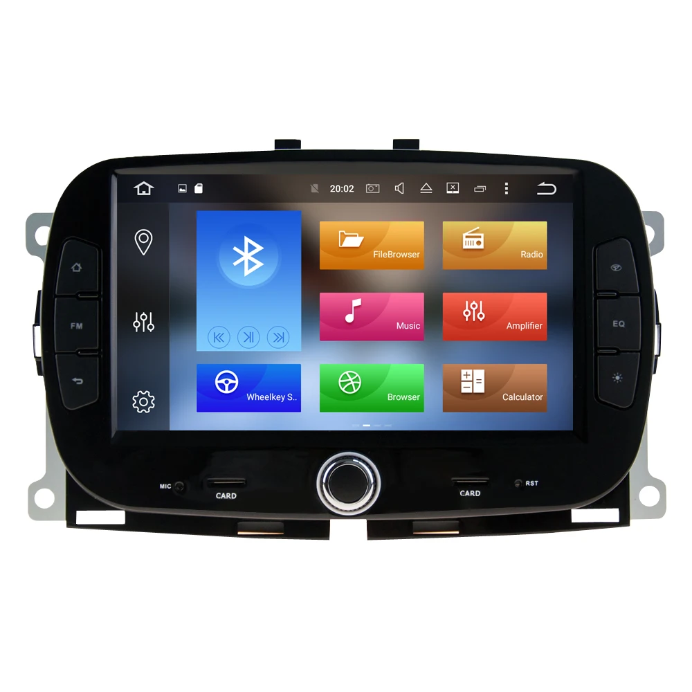 Автомобильный DVD-плеер Android 9 0 стерео GPS Glonass MultimediaFor Fiat 500 2015 + аудио RDS радио RAM 4g 32g |
