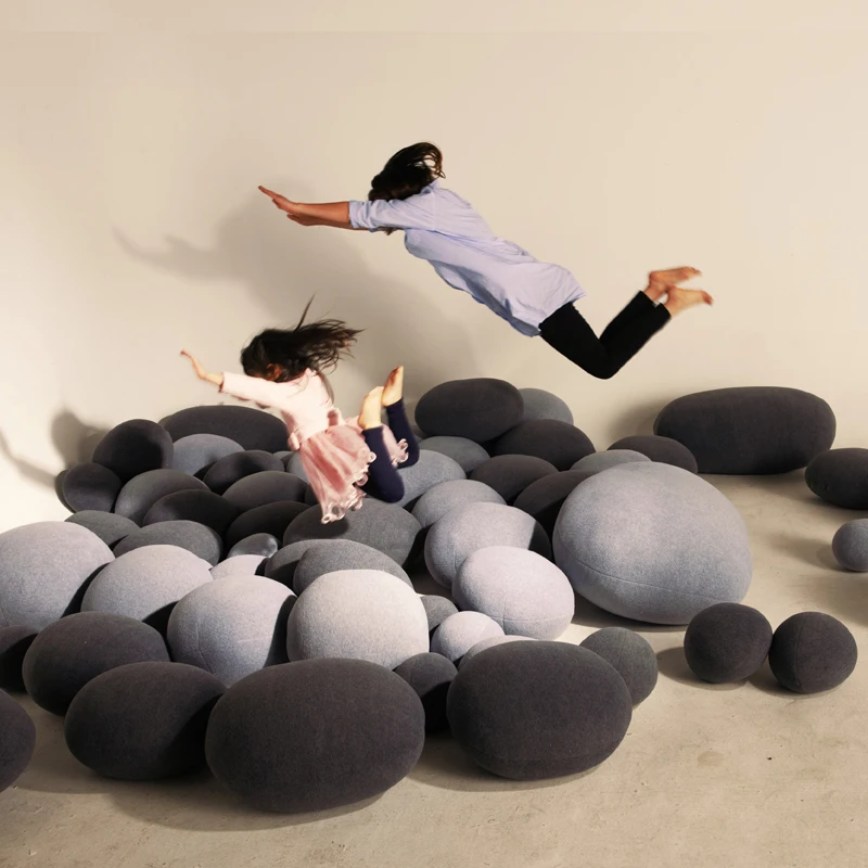 Креативная 3D булыжная подушка, плюшевая подушка для кровати, дивана, дивана, декоративная подушка, Детская плюшевая игрушка