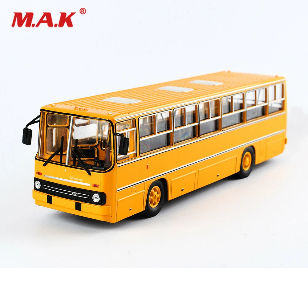 25 см игрушки для детей IKARUS-260 1/43 Россия Icarus автобус модель двухэтажный автомобиль советская игрушка Литье под давлением Желтые Детские игрушки