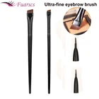 Супертонкая кисть для бровей, кисть для подводки глаз, синтетические волосы, угловая острая тонкая подводка для глаз, щетки для бровей, косметические инструменты для красоты и макияжа