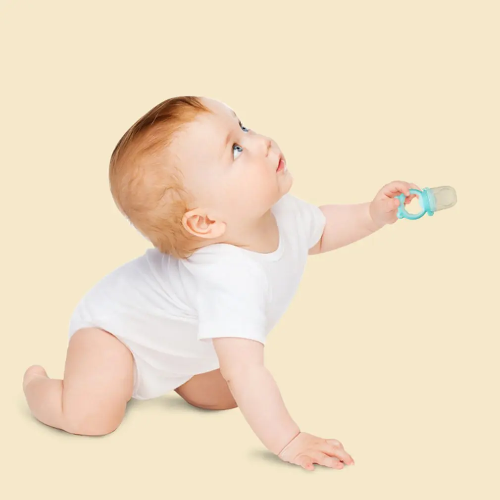 

Silicone Pacifier+Nipple Feeder for Baby Infant Frog Head Type Milk Fresh Fruit Nibbler Kids Training Nipple Pacifier Bottles