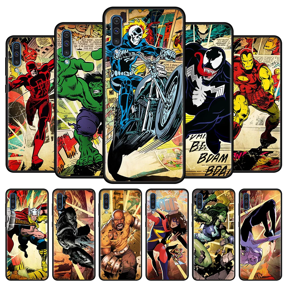 

Case For Samsung Galaxy A50 A70 A90 A30 A40 A20e A10e M31 M30s M31s M51 M22 M62 M52 M32 Silicone Avenger of Our Age Marvel Art