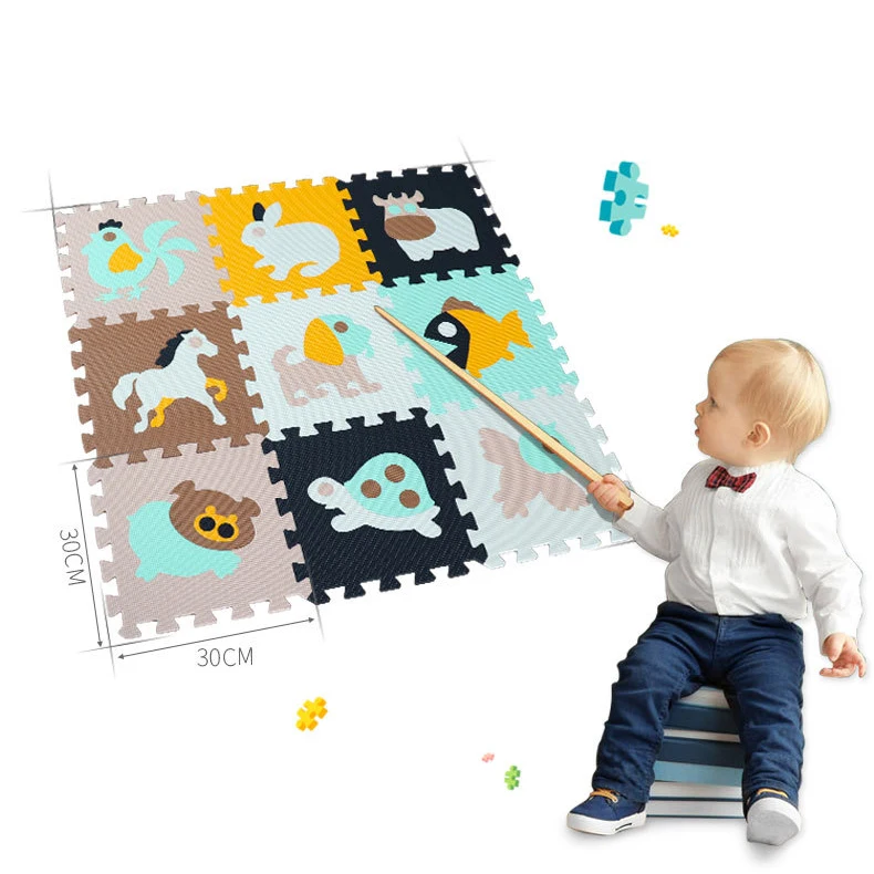 

25 Pcs Baby Floor Mats EVA Puzzle Mats Alphabets Animals Jigsaw Puzzle Mats Floor Tiles Exercise Baby Play Rugs