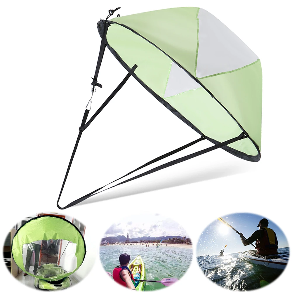 

42in Foldable Kayak Boat Sailboat Wind Sail For Kayaks Canoes Inflatables Boats Outdoor Fishing Pesca Sup Paddle Board Sailing