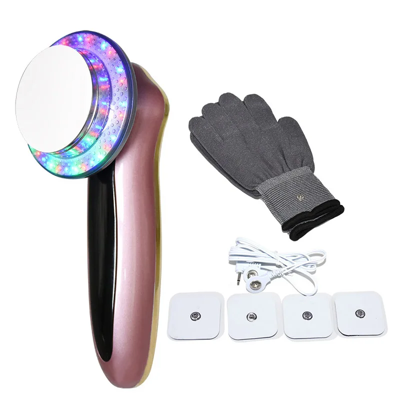 

6 IN 1 LED Photon Cavitation Therapy Face Cleaning Massager Galvanic Burn Fat Anti Cellulite Ultrasound EMS Body Slimming