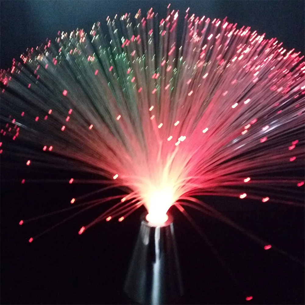Led Multi Colour Changing Fiber Optic Fountain Night Light Lamp Home Decoration Luminous Toys Sleep PLD | Ночники