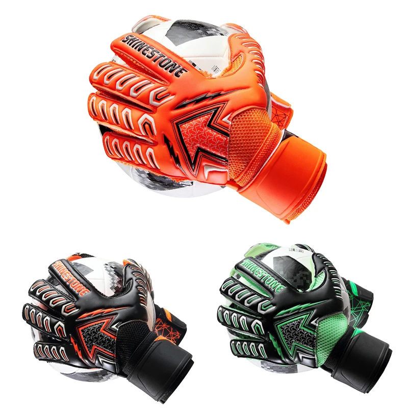 

Men Professional Soccer Goalkeeper Gloves Latex Adult Football Gloves Finger Protection Breathable Non-slip Goalie Gloves