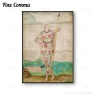 Винтажный постер с изображением молодой дочки пиктса Татуированная девушка кельтский воин картина маслом богиня Печать на холсте настенное искусство домашний декор