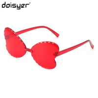 doisyer 2020 fashion colorful cute kids child flower brand butterfly toddler baby sunglasses rimless