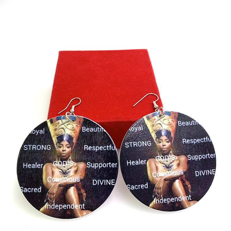 YD & YDBZ пара деревянных сережек для женщин круглые серьги капли этнический диаметр