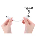 Тип C male к 3,5 мм с разъемом подачи внешнего сигнала AUX со штекера на гнездо для наушников кабель адаптер конвертер разъема USB 3,1 Тип C USB-C для Letv Le 2 pro