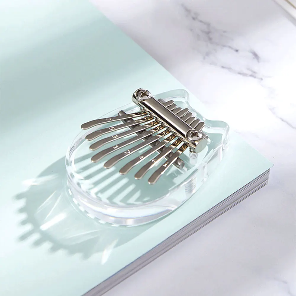 Деревянное/акриловое 8-тоновое мини-пианино для большого пальца пианино Kalimba Mbira