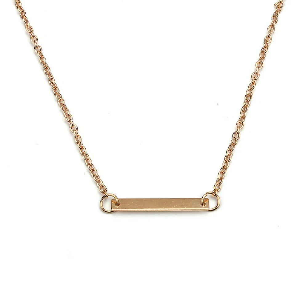 1 шт. простой баланс очарование Wish Card Choker колье цепочка золотой цвет для женщин