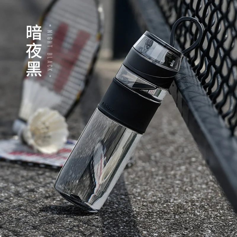 

Portable Clear Water Bottle Sport Simple Tritan Gym Eco Friendly Water Bottle Plastic Butelka Na Wode Kitchen Items DE50SP