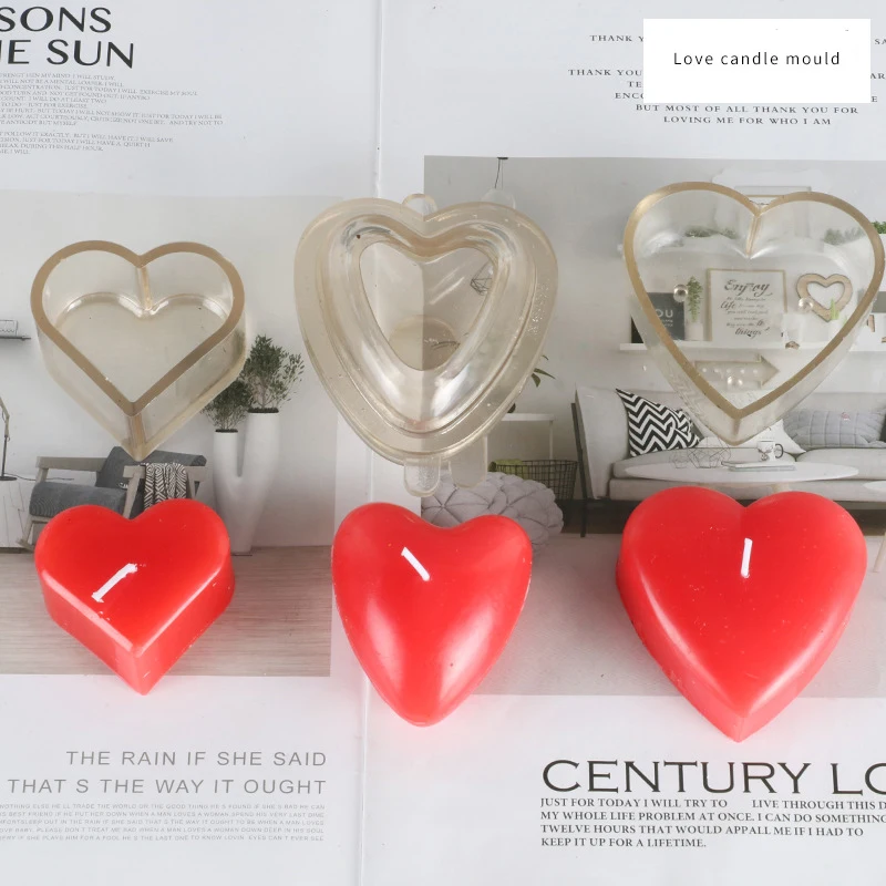 Форма для свечей в форме сердца сделай сам Пластиковая форма восковых шоколада