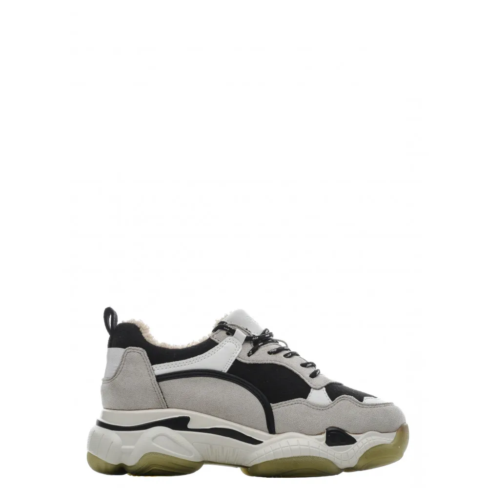 Женская обувь PATROL п/ботинки осень зима искусственная замша цвет белый/черный