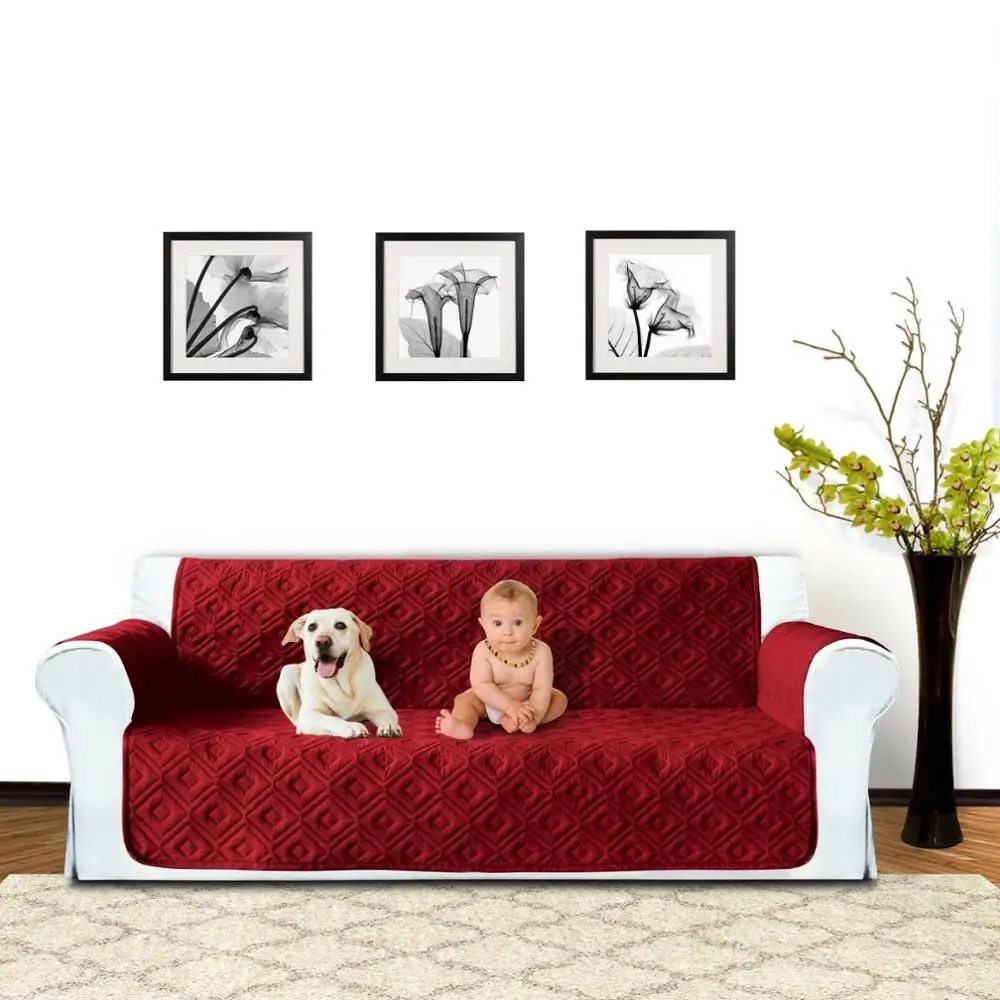1/2/3 Seater съемный чехол для дивана собак домашних животных Дети Гостиная мебель