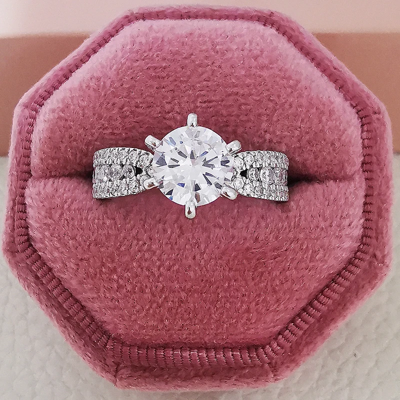 

2021 New Products Fashion Silver Color 925 Sterling Silver Fashion Ring For Girl R5338