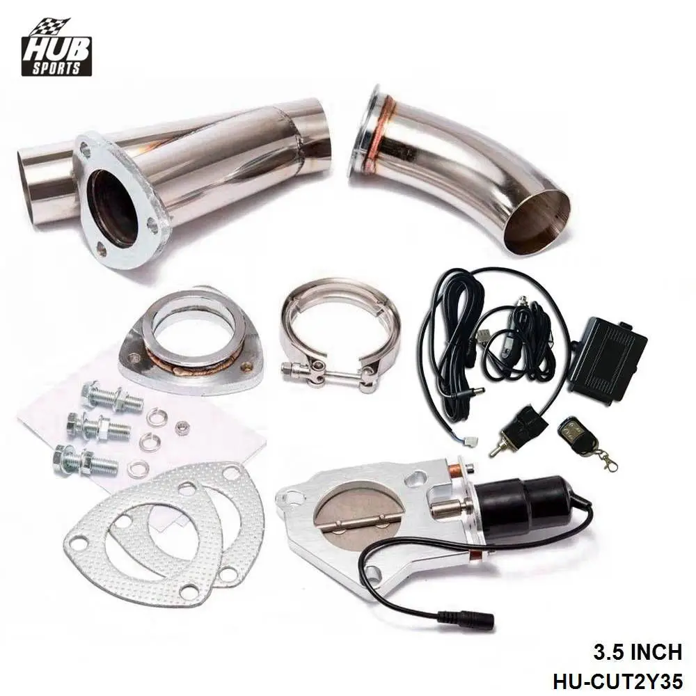 Выхлопная труба 3 5 дюйма выпускная выключатель выхлопной трубы с вырезом E Cut +