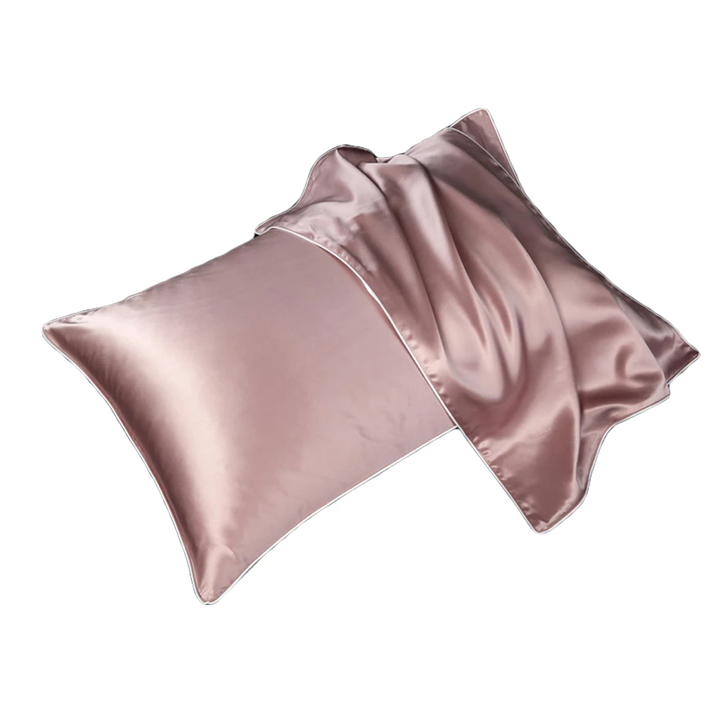 

100% Silk Pillowcase High Standard Pure Satin Soft Mulberry Plain Pillow Cover for Bedding Single Side Pillow Cases