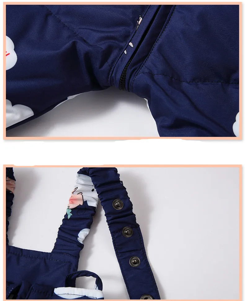 2019 модный детский зимний комплект одежды детская зимняя Лыжная одежда пуховик