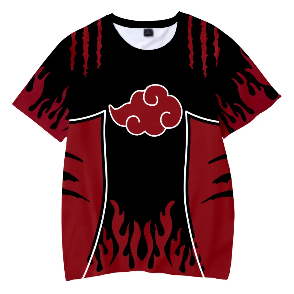 

Japanese Anime Manga Ninja Kids Boys Girls 3d Children's T-shirt Short-sleeved O-neck Casual Tops Cosplay Party Street Costume